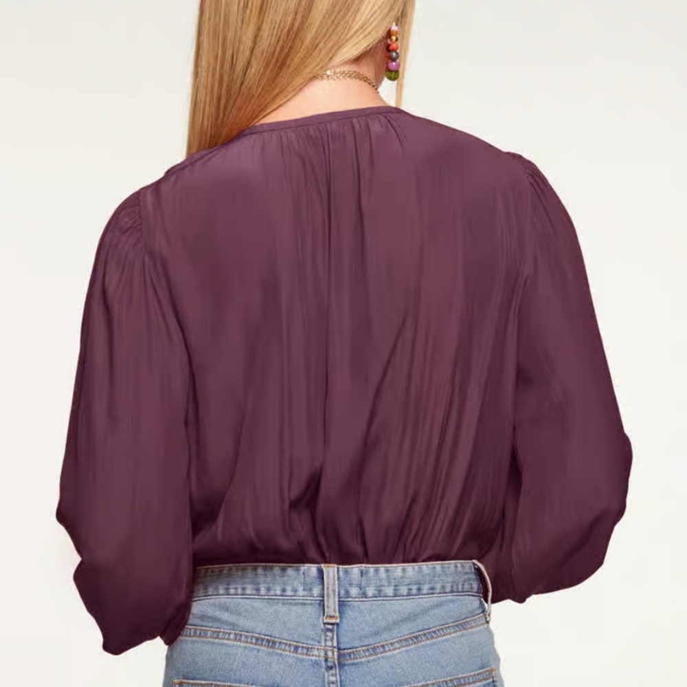 Ramy Brook Isla puff sleeve blouse - Picture 3 of 10